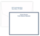 Triple Thick Modern Bordered Flat Note Cards Image 3 of 3